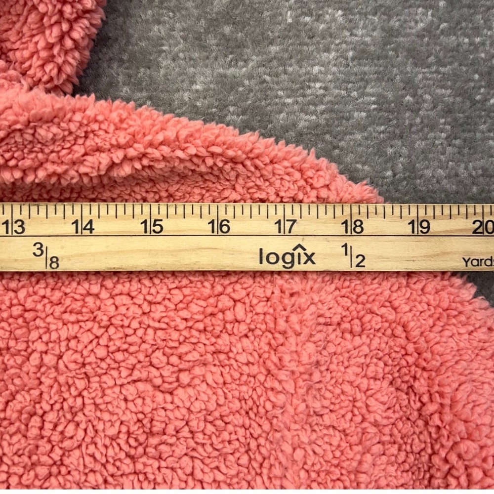 THE NORTH FACE Girl's XL Fleece Full Zip Hoodie Sherpa Outdoor Fuzzy Teddy Pink - Picture 16 of 16